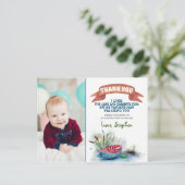 Little Fisherman Thank You Photo ポストカード (スタンド正面)