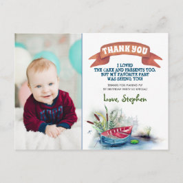 Little Fisherman Thank You Photo ポストカード