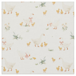 Little Floaters - Mama Goose with Goslings M  ファブリック