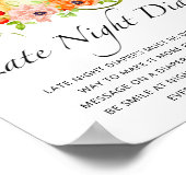 Little floral pumpkin Late night diapers game ポスター (角)