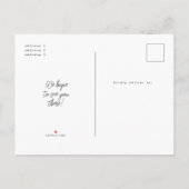 Little Flower Baby Shower Invitation Postcard インビテーションポストカード (裏面)