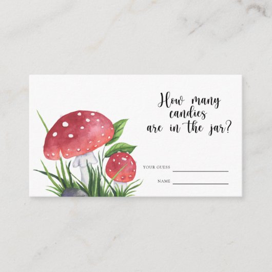 Little fly agaulic – キャンディーの数を推測 エンクロージャーカード (正面)