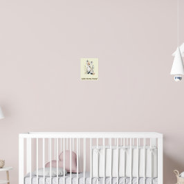 Little Forest Friend Forest Animal Baby Room Decor ポスター