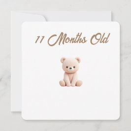 Little Forest Friends Baby Milestone Card –11 Mont シーズンカード