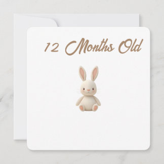 Little Forest Friends Baby Milestone Card –12 Mont シーズンカード