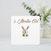 Little Forest Friends Baby Milestone Card –2 Month シーズンカード (スタンド正面)