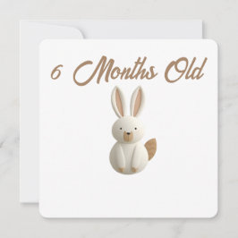 Little Forest Friends Baby Milestone Card – 6 Mont シーズンカード