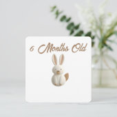 Little Forest Friends Baby Milestone Card – 6 Mont シーズンカード (スタンド正面)