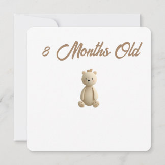 Little Forest Friends Baby Milestone Card – 8 Mont シーズンカード