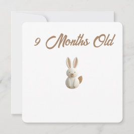 Little Forest Friends Baby Milestone Card – 9 Mont シーズンカード