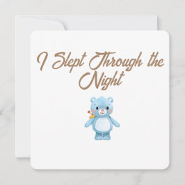 Little Forest Friends Baby Milestone Card –I Slept シーズンカード