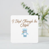 Little Forest Friends Baby Milestone Card –I Slept シーズンカード (スタンド正面)