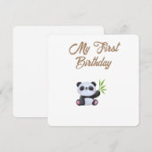 Little Forest Friends Baby Milestone Card –My Firs シーズンカード (正面/裏面)