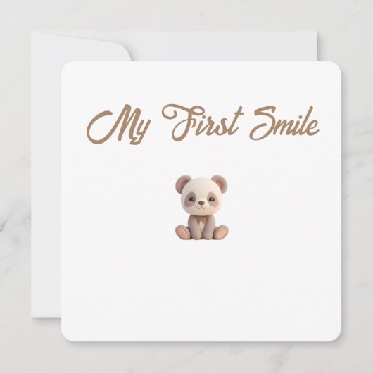 Little Forest Friends Baby Milestone Card –My Firs シーズンカード (正面)