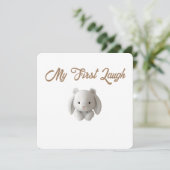 Little Forest Friends Baby Milestone Card –My Firs シーズンカード (スタンド正面)