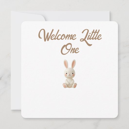 Little Forest Friends Baby Milestone Card – Welcom シーズンカード (正面)
