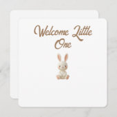 Little Forest Friends Baby Milestone Card – Welcom シーズンカード (正面/裏面)