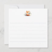 Little fox in winter 招待状 (裏面)