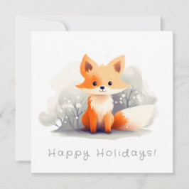 Little fox in winter 招待状