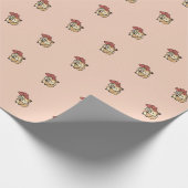 Little Fox Love Balloon Pattern Wrapping Paper ラッピングペーパー (角)