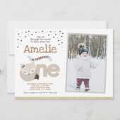 Little fox, Wonderland Invitation with photo 招待状 (正面)