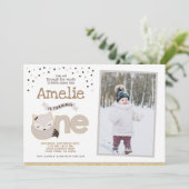 Little fox, Wonderland Invitation with photo 招待状 (スタンド正面)