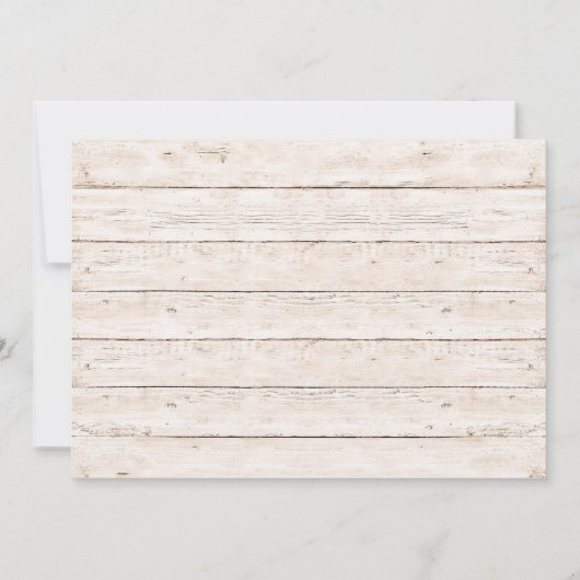 Little fox, Wonderland Invitation with photo 招待状 (裏面)