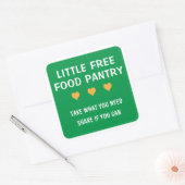Little Free Food Pantry  スクエアシール (封筒)