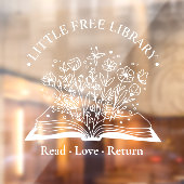 Little Free Libraryウィンドウの固定 ウィンドウサイン (シート2)