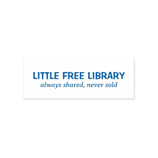 Little Free Library Always Sharedブック セルフインキングスタンプ (デザイン)