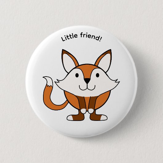 Little friendly fox 缶バッジ (正面)