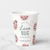 Little Fun Guy Mushroom Bee Boy Baby Shower 紙コップ (裏面)