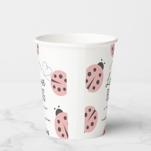 Little Fun Guy Mushroom Bee Boy Baby Shower 紙コップ (右)