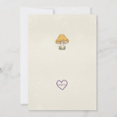 Little Fun Guy, Mushroom Fungi Birthday 招待状 (裏面)
