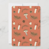 Little Fun Guy Mushroom Worm Snail Boy Baby Shower 招待状 (裏面)