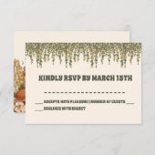 Little Fungi 男女兼用 Baby Shower RSVPカード (正面/裏面)