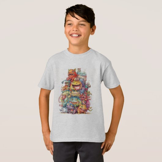 Little Funny Monsters Tシャツ (正面フル)