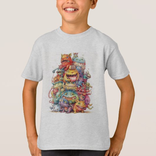 Little Funny Monsters Tシャツ (正面)