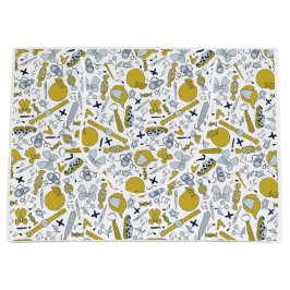 Little Funny School Things ラージペーパーバッグ