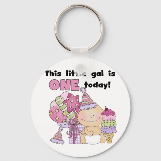 Little Gal is One T-shirts and Gift キーホルダー (正面)