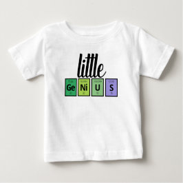 Little GeNiUSおもしろい周期表要素シンボル ベビーTシャツ