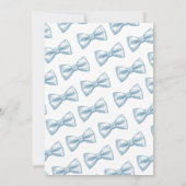 Little Gentleman 1st Birthday Invitation – Bow Tie 招待状 (裏面)