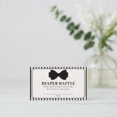 Little Gentleman Baby Shower Diaper Raffle エンクロージャーカード (スタンド正面)