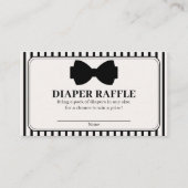 Little Gentleman Baby Shower Diaper Raffle エンクロージャーカード (正面)