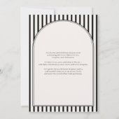 Little Gentleman Bow Tie Baby Shower 招待状 (裏面)