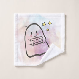 Little ghost boo sign  ウォッシュタオル