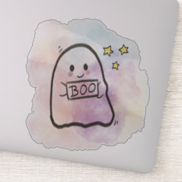 Little ghost Boo sign  シール