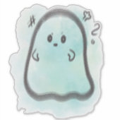 Little ghost is angry  シール (正面)