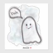 Little ghost says buh シール (シート)