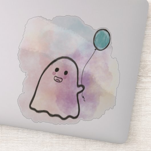 Little ghost with balloon  シール (詳細)
